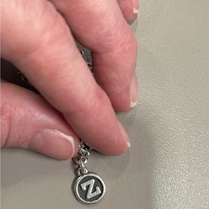 Vintage Type Initial Charm “Z”